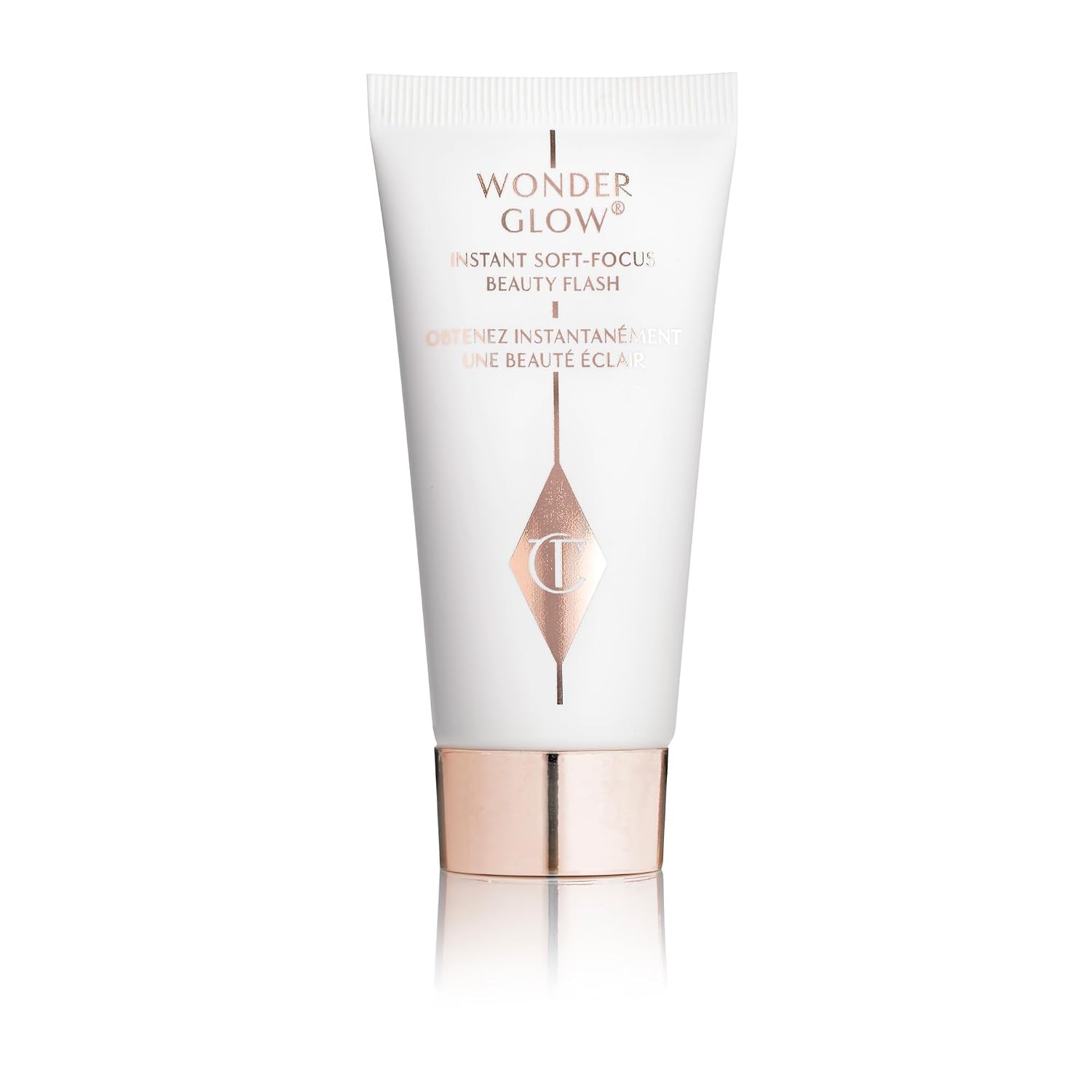 Charlotte Tilbury Wonderglow Face Primer - Soft-Focus, Illuminating Dewy Primer to Hydrate & Blur the Look of Imperfections, Fine Lines & Wrinkles - Infused with Hyaluronic Acid & Rosehip Oil