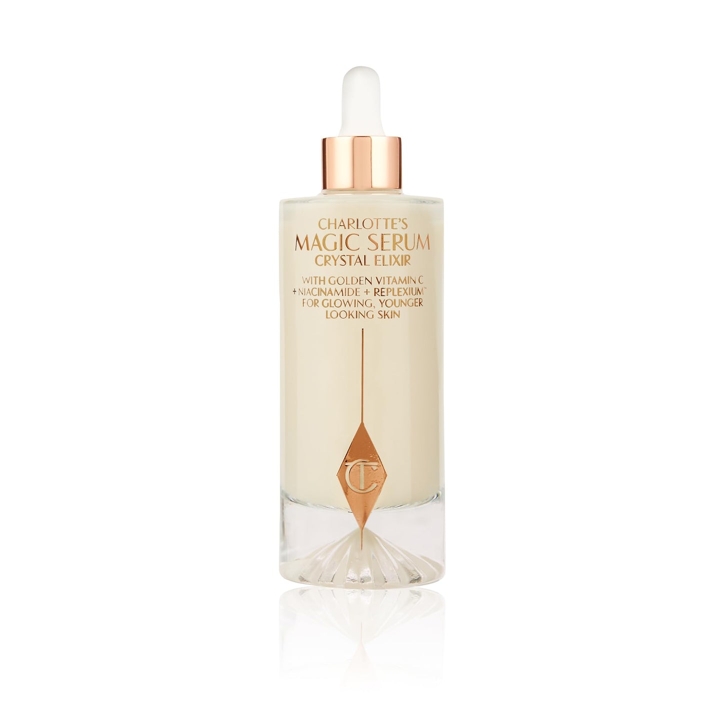 Charlotte Tilbury Magic Serum Crystal Elixir - Skincare Set Essential - Firming Peptide Serum for Face & Neck - Perfect for Gifting & Makeup Pairings