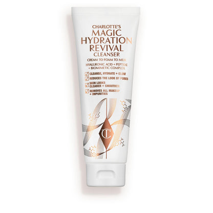 Charlotte Tilbury Magic Hydration Revival Facial Cleanser - Gentle, Foaming Face Wash to Hydrate, Revive & Prime Skin - Helps Reduce the Appearance of Pores While Removing Makeup & Impurities