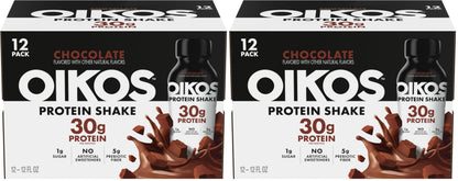 Oikos Protein Shake, Salted Caramel, 30g Protein, 12 fl oz, 12 Count