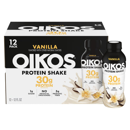 Oikos Protein Shake, Salted Caramel, 30g Protein, 12 fl oz, 12 Count