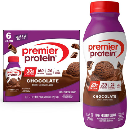 Premier Protein 30g High Protein Shake, Peaches & Cream, 12 Pack