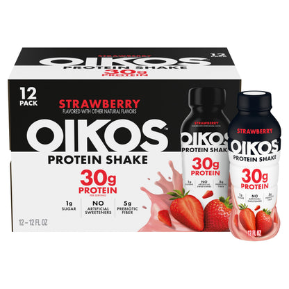 Oikos Protein Shake, Salted Caramel, 30g Protein, 12 fl oz, 12 Count
