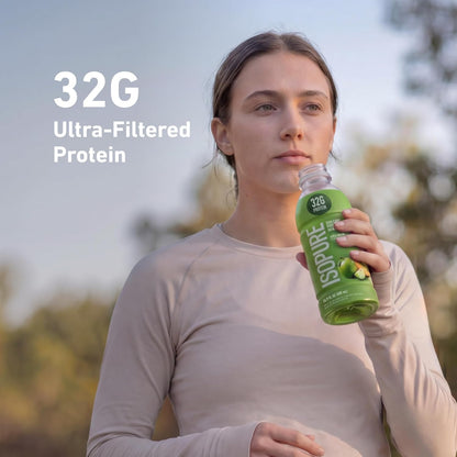 Isopure Zero Carb Clear Protein Drink, Apple Melon 12 Count