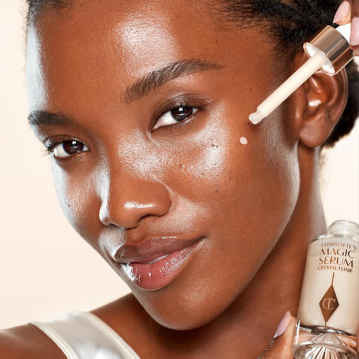 Charlotte Tilbury Magic Serum Crystal Elixir - Skincare Set Essential - Firming Peptide Serum for Face & Neck - Perfect for Gifting & Makeup Pairings