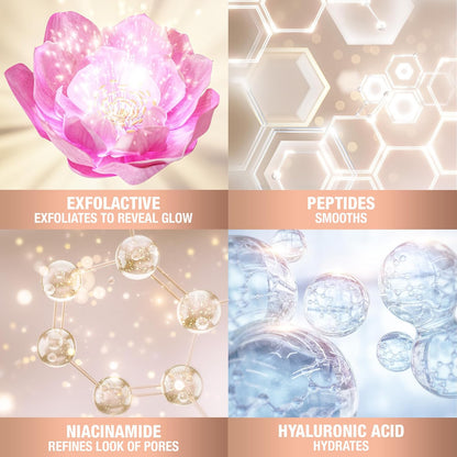 Charlotte Tilbury Glow Face Toner - Exfoliating Toner for Oily Skin - Helps to Reduce The Appearance of Pores, Hydrate & Plump Skin - Delicately Scented with Rose & Lemon