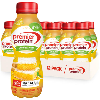 Premier Protein 30g High Protein Shake, Peaches & Cream, 12 Pack