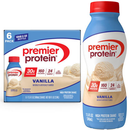 Premier Protein 30g High Protein Shake, Peaches & Cream, 12 Pack