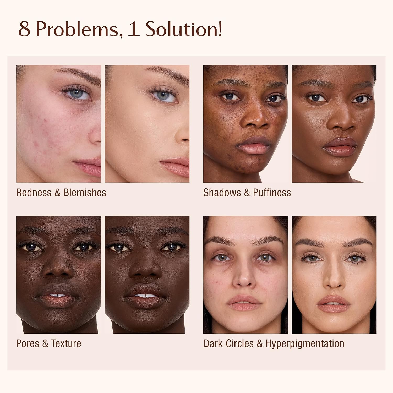 Charlotte Tilbury AIRbrush Flawless Blur Concealer - Longwear Concealer for Dark Circles, Blemishes, Redness & More - Hydrating, Crease-Proof & Full Coverage with a Natural Matte Finish