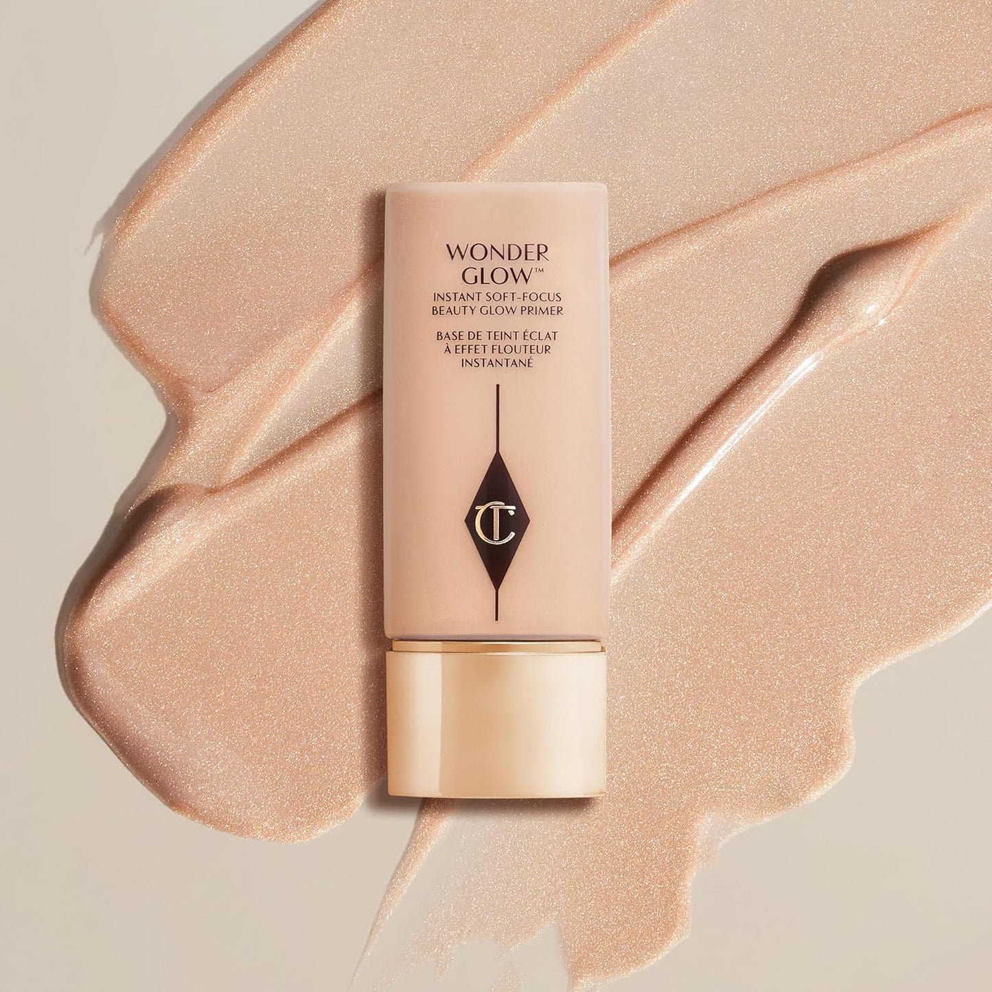 Charlotte Tilbury Wonderglow Face Primer - Soft-Focus, Illuminating Dewy Primer to Hydrate & Blur the Look of Imperfections, Fine Lines & Wrinkles - Infused with Hyaluronic Acid & Rosehip Oil